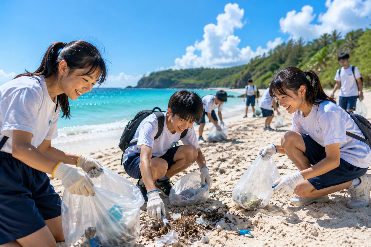 沖縄の自然を未来へつなぐ活動に取り組む高校生たち
